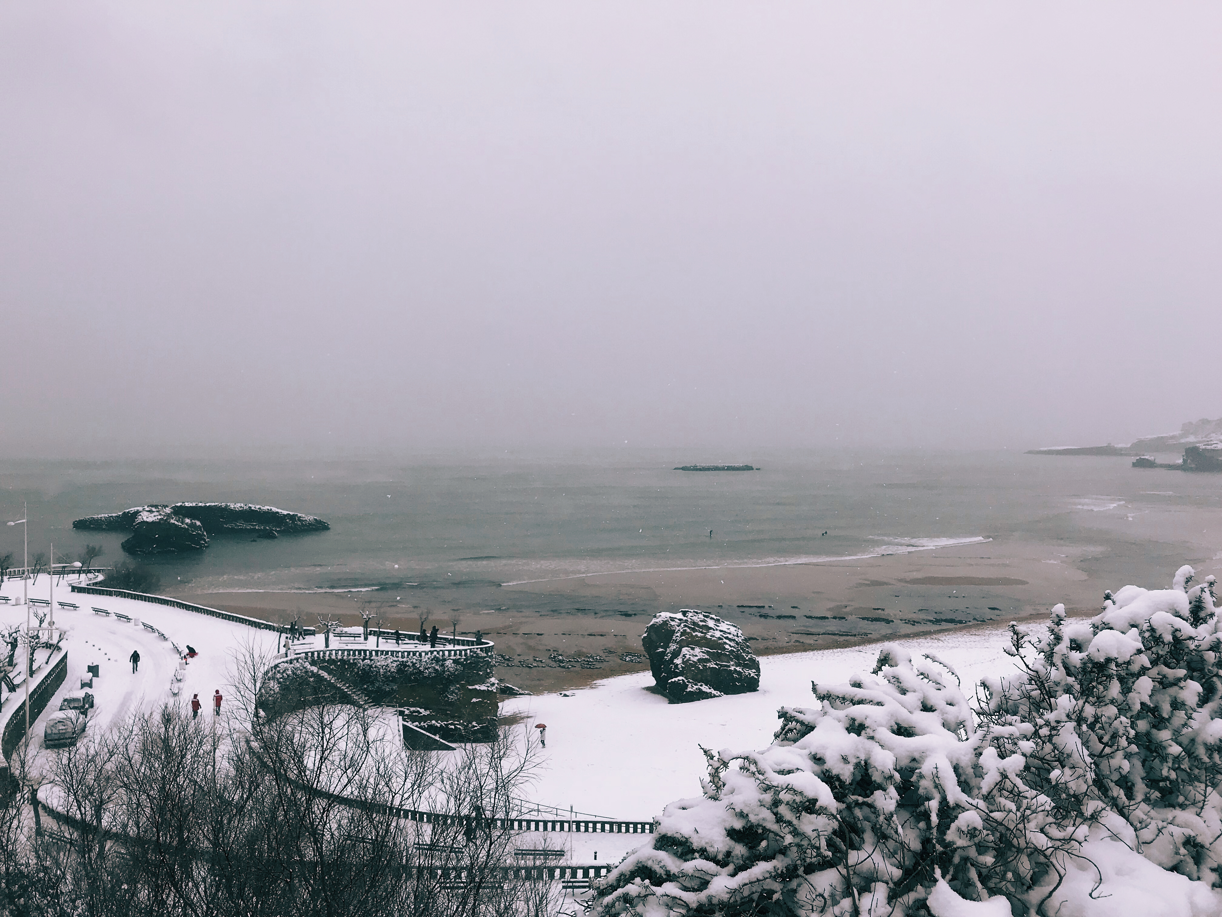 Biarritz sous la neige