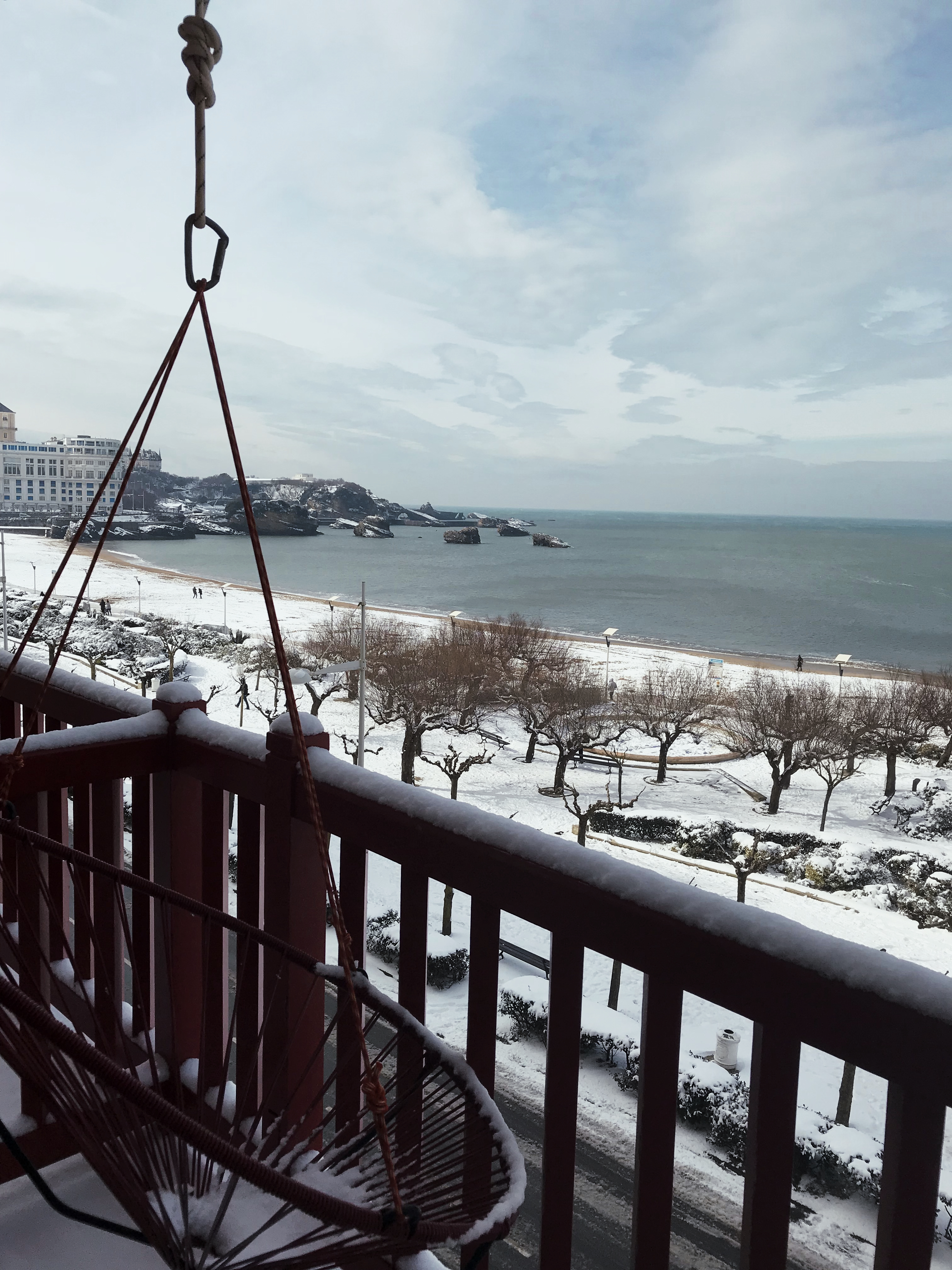 Biarritz sous la neige